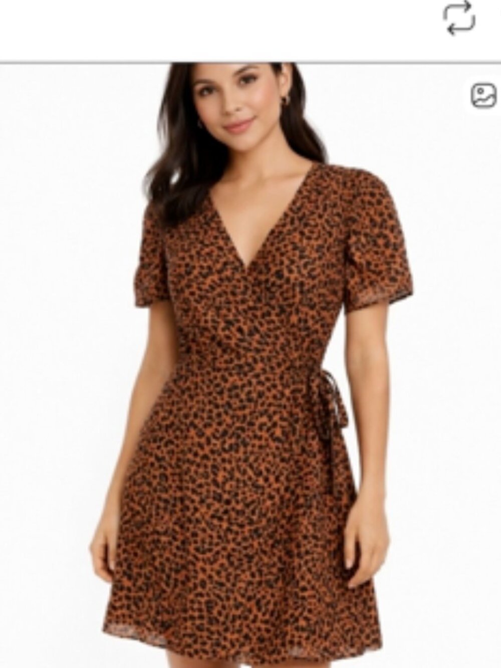 Madewell Flutter sleeve wrap mini dress / med/